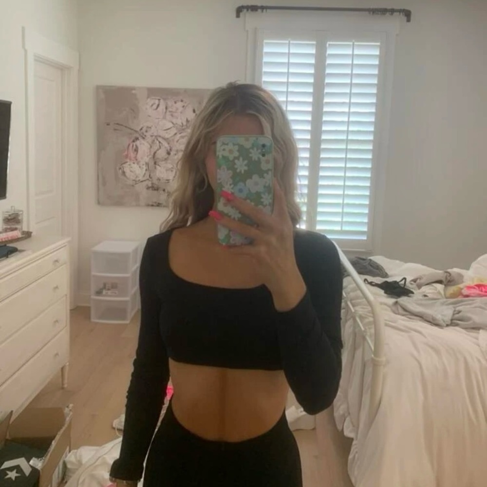 ZARA ribbed seamless longsleeve top
